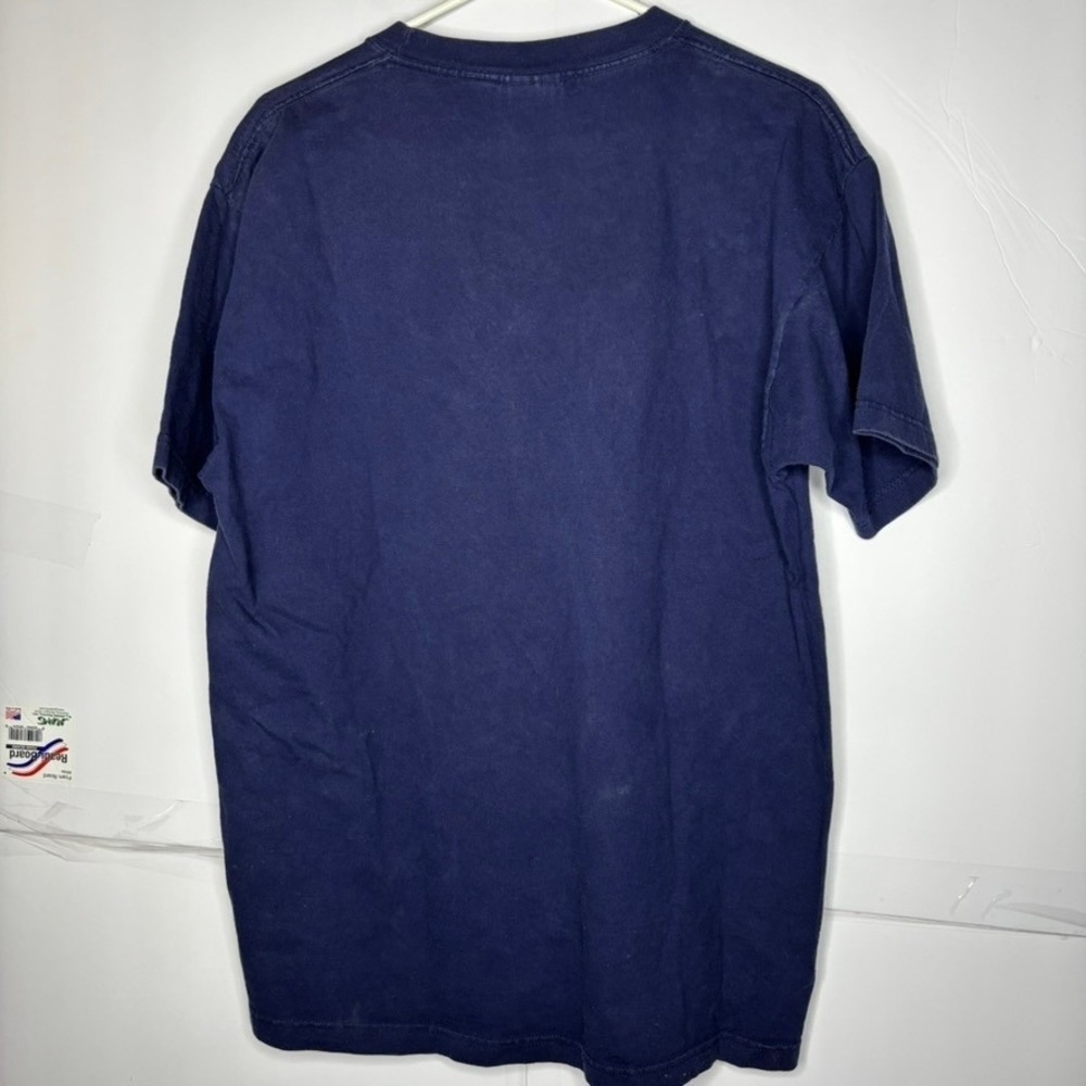 Reebok Medium Denver Broncos Football‎ T Shirt Mens Navy Blue Short Sleeve Tee - Picture 4 of 6